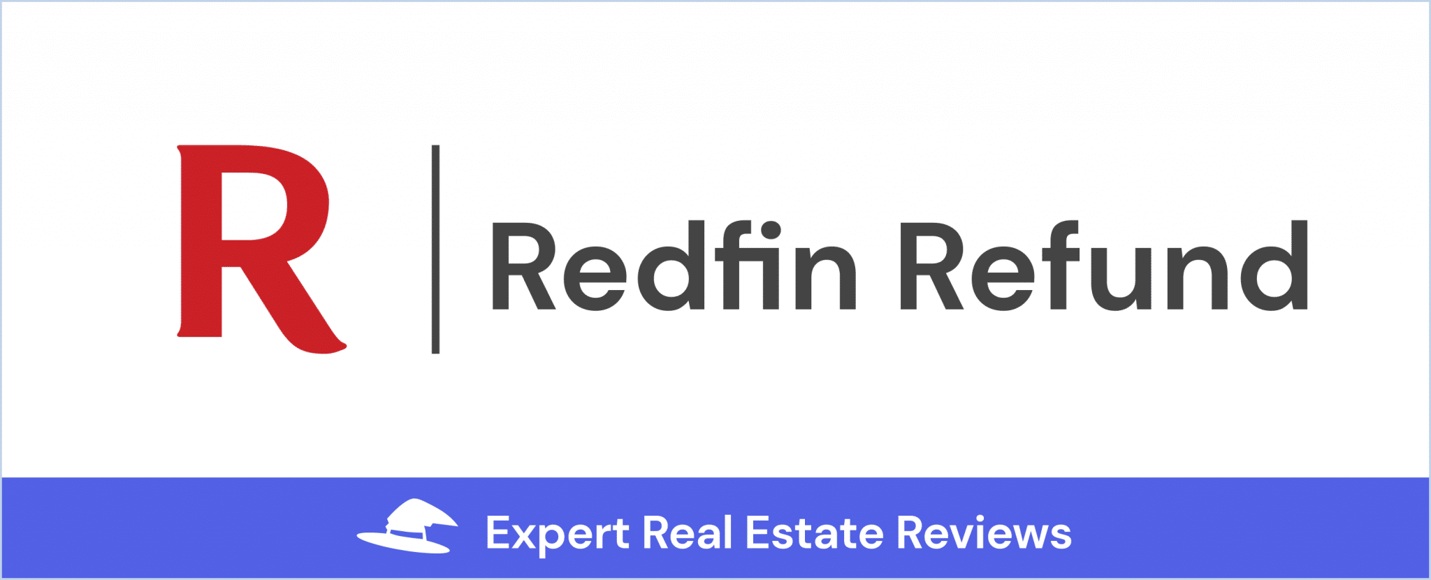 Redfin written in red block letters on a white background